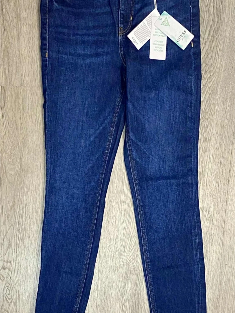 GUESS Women's Dark Indigo Skinny Jeans - Picture 8 of 10